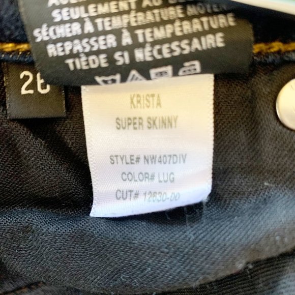 HUDSON Krista Super Skinny Jeans Dark Blue 26 - Picture 7 of 12